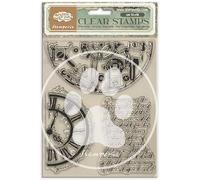 Stamperia - Acrylic Stamp for Scrapbooks, Albums, Cards, Bullet Journals and More, Transparent, Long Lasting, Easy to Clean, Perfect for Crafts and Gifting (Gardens of Time, Tubes)