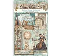 Stamperia - Cards Selection, Acid-Free, Printed on 2 Sides, Choice of Sizes and Designs, Perfect for Hobbies, Crafts, and Gifting (Symphony) (7 Cards, 5 Tags, 1 Bookmark)
