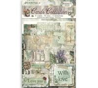 Stamperia - Cards Selection, Acid-Free, Printed on 2 Sides, Choice of Sizes and Designs, Perfect for Hobbies, Crafts, and Gifting (Herbarium Silvae) (7 Cards, 5 Tags, 1 Bookmark)
