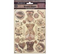 Stamperia Coloured Wooden Shape A5, Assorted, 14,8 x 21 x 0,8 cm