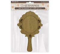 Stamperia - Crafty Shapes for Scrapbooks, Albums, Cards, Bullet Journals and More, Decorate with Papers and Paint, Perfect for Hobbies, Crafts, and Gifting (Masquerade, Mirror)