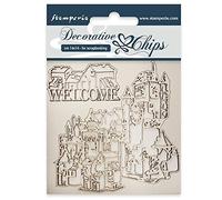 Stamperia - Decorative Chips - Welcome