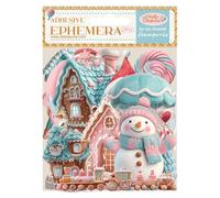 Stamperia DFLCT66 Scrapbook Pad, Blue Pink/Gold, 10 cm x 21 cm