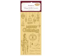 Stamperia DFLRGT06 Stickers, Golden, 10 cm x 21 cm
