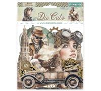 Stamperia - Die Cuts for Scrapbooks, Albums, Cards, Bullet Journals and More, Laser Cut Cardboard Shapes, Easy to Glue, Perfect for Hobbies, Crafts, and Gifting (Voyages Fantastiques) (Assorted)