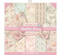 Stamperia International KFT Double-Sided Paper Pad-Shabby Rose, Multicoloured, 30.5 x 30.5 (12" x 12")