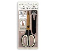 Stamperia - Dual Sharp Titanium Scissors for Scrapbooks, Albums, Card Making, Bullet Journals and More, Non-Stick Coating for Cardstock, Fabric, and Ribbon, Comfortable Handles