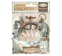 Stamperia - Ephemera for Scrapbooking, Albums, Card Making, Bullet Journalling and More, Adhesive Paper Cut Outs, Easy to Apply, Perfect for Hobbies, Crafts and Gifting (Sea Land) (56 Pieces)