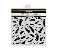 Stamperia Forest Stencil, W 18 x L 18 cm, Stencil for Creative Design, Craft Accessories for Mixed Media, Scrapbooking, DIY Projects, Leaves Pattern