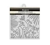Stamperia Forest Stencil, W 18 x L 18 cm, Stencil for Creative Design, Craft Accessories for Mixed Media, Scrapbooking, DIY Projects, Abstract