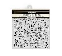 Stamperia Forest Stencil, W 18 x L 18 cm, Stencil for Creative Design, Craft Supplies for Mixed Media, Scrapbooking, DIY Projects, Branches