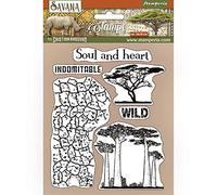 Stamperia - HD Rubber Stamp - Savana Crackle and Tree