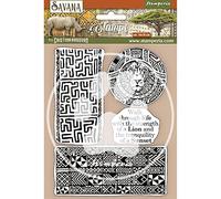 Stamperia - HD Rubber Stamp - Savana Etnical Borders