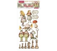 Stamperia International Chipboard-Alice Through The Looking Glass, Various, 15 x 30 cm