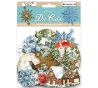 Stamperia International Clear Die Cuts-Romantic-Home for The Holidays, Multicoloured, Bag