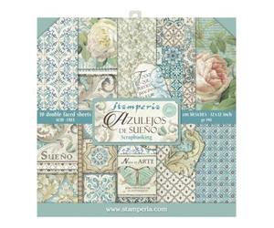 Stamperia International KFT Azulejos Paper Pad 30x30, Multicoloured (SBBL55)