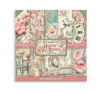 Stamperia International KFT House of Roses Paper Pad 10 Sheets Double-Sided, Multicoloured, 30.5 x 30.5 (12" x 12")