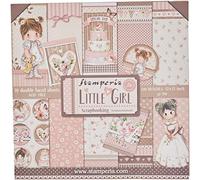 Stamperia International KFT Little Girl Paper Pad 10 Sheets Double-Sided, Multicoloured, 30.5 x 30.5 (12" x 12"), SBBL67