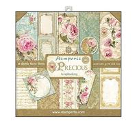 Stamperia International KFT Paper Pad 10 Sheets Double-Sided Elegant Gift, Multicoloured, 30.5 x 30.5