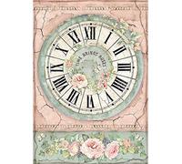 STAMPERIA INTERNATIONAL, KFT Rice Paper Pack A4 Clock, One Size