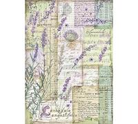 STAMPERIA INTERNATIONAL, KFT Rice Paper Pack A4 LAVEN FANT, Lavender Fantasy, One Size