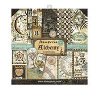Stamperia International KFT Scrapbooking Pad-Alchemy, Paper, Multicoloured, 30.5 x 30.5 (12" x 12")