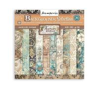 Stamperia International KFT Stamperia Mini Scrapbooking Pad 10 20.3 x 20.3 cm (8x8) Backgrounds Sir Vagabond in Fantasy World, Multicoloured, 8 x 8 in