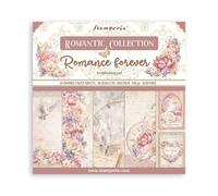 Stamperia International KFT Stamperia Mini Scrapbooking Pad 10 20.3 x 20.3 cm (8x8) Romance Forever, Multicoloured, 8 x 8 inch