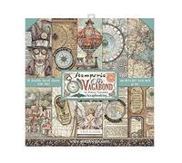STAMPERIA INTERNATIONAL, KFT Stamperia-Mini Scrapbooking Pad-Double Sided Sheets-Sir Vagabond, Paper, Various, 20.5 x 20.5 cm