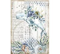 STAMPERIA INTERNATIONAL, KFT Stamperia-Rice Paper-Romantic Sea Dream-Whale, Multicoloured, A4