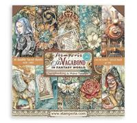 Stamperia International KFT Stamperia Scrapbooking Pad 10 Sheets cm 30,5x30,5 (12"x12") Sir Vagabond in Fantasy World, Multicoloured, 12 x 12 in
