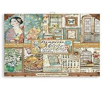 STAMPERIA INTERNATIONAL, KFT Stamperia-Scrapbooking Pad-Atelier Des Arts, Multicoloured, 12 x 12 inches