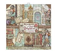STAMPERIA INTERNATIONAL, KFT Stamperia-Scrapbooking Pad-Double Sided Sheets-Lady Vagabond, Various, 30.5 x 30.5, SBBL82
