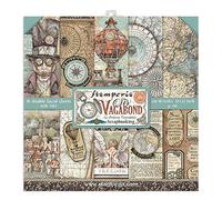 STAMPERIA INTERNATIONAL, KFT Stamperia-Scrapbooking Pad-Double Sided Sheets-Sir Vagabond, Various, 30.5 x 30.5