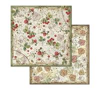 Stamperia International KFT Undergrowth Double-Sided Paper, Multicoloured, 31,5cmX30,5cm