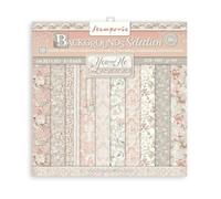 Stamperia International Mini Scrapbooking - You and Me - Backgrounds, White, OSFA (SBBS62)