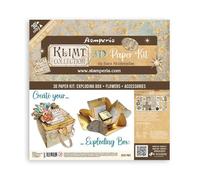 Stamperia International Pop Up Kit-Klimt-Explosion Box, Various, 10x15 cm