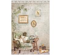 STAMPERIA International Rice Paper - Golden Harmony Chair, Multicoloured, A4