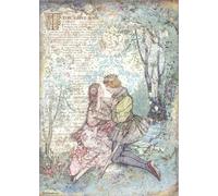 Stamperia International Rice Paper-Sleeping Beauty Lovers, Various, A4