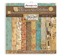 Stamperia International Scrapbooking Pad-Maxi Background Selection-Klimt, Paper, Various, 30.5x30.5 cm