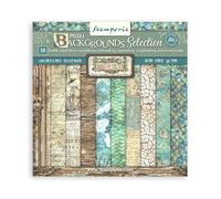 Stamperia International Scrapbooking Pad-Maxi Background Selection-Songs of The Sea, Multicoloured, 30.5x30.5 cm