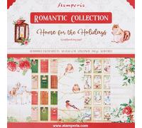 Stamperia International Scrapbooking Pad-Romantic-Home for The Holidays, Multicoloured, 12 x 12 inches