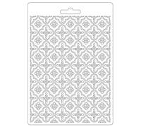 Stamperia International Soft Mould-Lady Vagabond-Lifestyle Metal Texture, White, A5