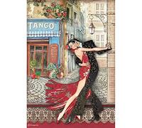 Stamperia International Stamperia-Rice Paper-Desire-Tango, Multicoloured, A4