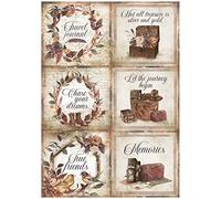 Stamperia International Stamperia-Rice Paper-Our Way-Cards, Multicoloured, A4