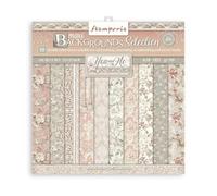 Stamperia International Stamperia-Scrapbooking Pad-You and Me-Backgrounds, White, OSFA