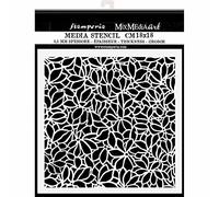 Stamperia International Thick Stencil-Klimt-Flower Pattern, 18x18 cm