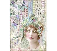 STAMPERIA INTL Stamperia-Rice Paper, Lady, Hortensia, A4