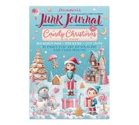 Stamperia - Junk Journal Kit for Scrapbooking, Albums, Card Making and Bullet Journalling, Assortment of Tools and Materials, Perfect for Hobbies, Crafts, and Gifting (Candy Christmas)
