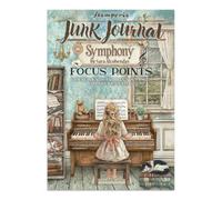 Stamperia - Junk Journal Stickers, Cut-Outs, and Backgrounds for Scrapbooks, Albums, Card Making, Bullet Journalling and More, Perfect for Hobbies, Crafts, and Gifting (Symphony) (Focus Points) (A5)